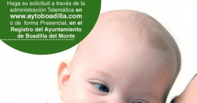 Ayudas por nacimiento, adopción y manutención en Boadilla del Monte