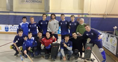 Partido de hockey patines del equipo del Colegio Virgen de Europa