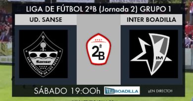 Sanse vs Inter Boadilla. 2ª jornada grupo I Segunda División B fútbol.