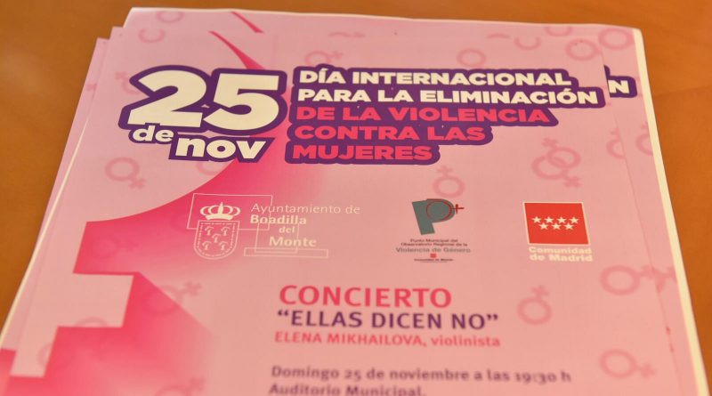 Boadilla celebrará el Día contra la Violencia de Género con actividades culturales protagonizadas por mujeres