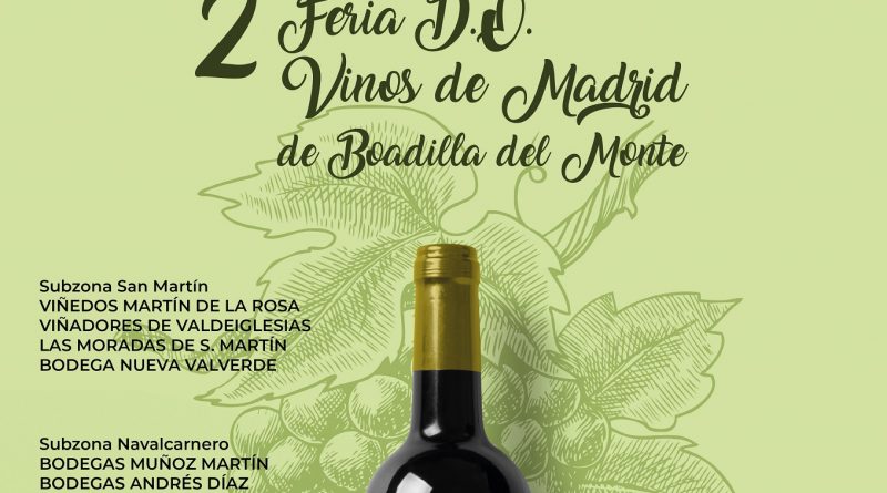 Teleboadilla. La II Feria de la D.O Vinos de Madrid reúne a 15 bodegas el próximo fin de semana en Boadilla