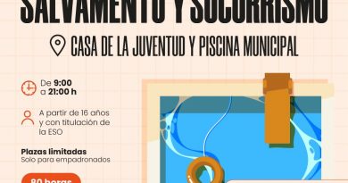 Inscripción para el Curso de Salvamento y Socorrismo que se impartirá en Semana Santa