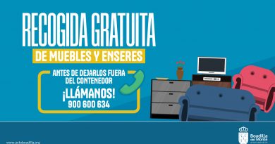 Servicio gratuito de recogida de residuos voluminosos