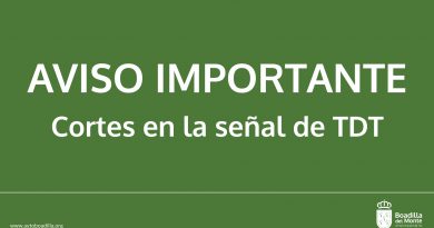 Mañana, 24 de febrero, habrá cortes programados en la señal de TDT, entre las 10:00 y las 15:00 horas