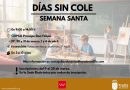 Días sin Cole en Semana Santa