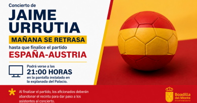 El partido España-Austria podrá verse mañana en la explanada del Palacio