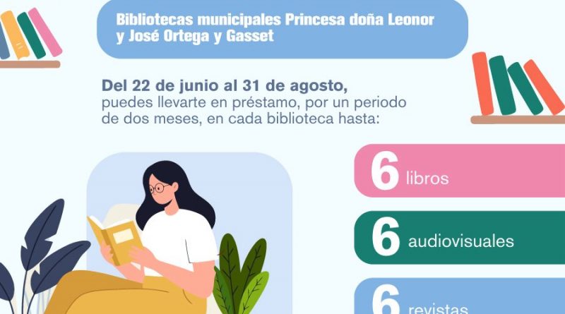 Préstamos especiales durante los meses de verano en bibliotecas