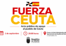 Acto público de apoyo al pueblo de Ceuta el próximo 2 de septiembre