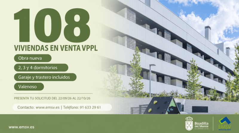 Convocatoria para 108 viviendas protegidas en propiedad