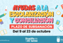 Abierto el plazo de subsanación de errores en las solicitudes de las becas para escolarización