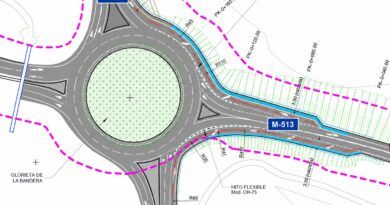 Proyecto para crear carriles de escape en la rotonda de la Bandera
