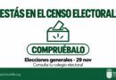 Consulte el censo electoral de las elecciones del 29 N